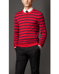 Burberry Striped Silk Knit Sweater