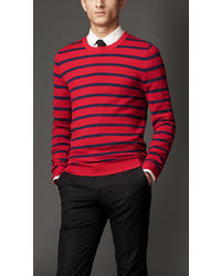 Burberry Striped Silk Knit Sweater