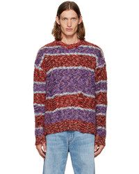 Andersson Bell Red Purple Striped Sweater