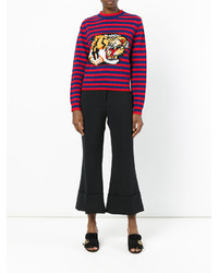Gucci Striped Tiger Motif Sweater