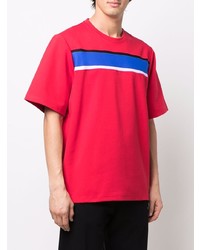Just Don Striped Band Short Sleeve T Shirt