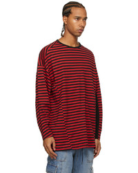 Undercoverism Black Red Stripe Long Sleeve T Shirt