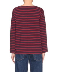 MiH Jeans Mih Jeans Slouch Striped Long Sleeved T Shirt