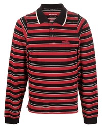 Martine Rose Striped Long Sleeve Polo Shirt