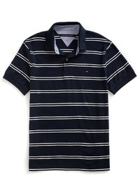 Tommy Hilfiger Final Sale Custom Fit Jersey Stripe Polo