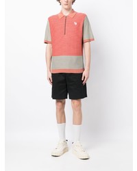 PS Paul Smith Logo Embroidered Striped Polo Shirt