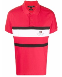 Tommy Hilfiger Logo Striped Polo Shirt