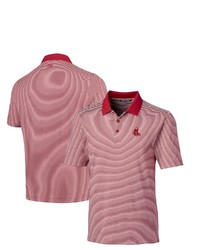 Cutter & Buck Red Boston Red Sox Cooperstown Collection Forge Tonal Stripe Drytec Polo