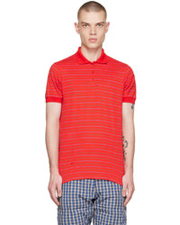 ERL Red Striped Polo