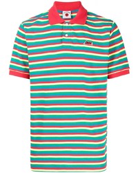 Icecream Striped Short Sleeve Cotton Polo Shirt