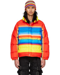 Horizontal Striped Puffer Jackets for Men | Lookastic