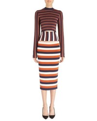 Victoria Beckham Stripe Compact Knit Dress