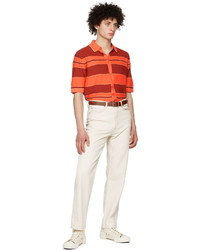 Paul Smith Red Cotton Short Sleeve Shirt