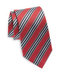Nordstrom Stripe Silk Tie In Red At