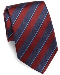 Giorgio Armani Two Toned Striped Silk Tie
