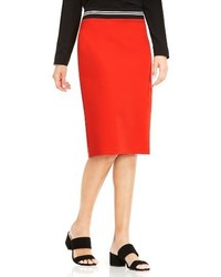 Red Horizontal Striped Skirt
