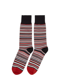 Paul Smith Red Multistripe Socks