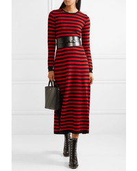 Sonia Rykiel Striped Cashmere Midi Dress