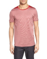 BOSS Tessler Stripe Mercerized Cotton T Shirt