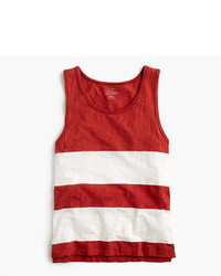 red and white striped tank top mens