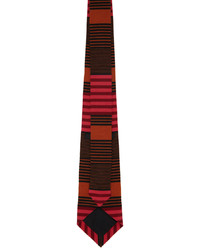 Anna Sui Orange Stripe Tie