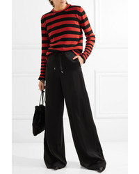 Etro Striped Knitted Sweater Red