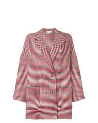 Red Houndstooth Coat