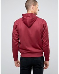 Fred Perry Sports Authentic Track Jacket In Maroon