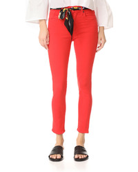 A Gold E Agolde Sophie High Rise Cropped Jeans