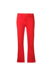Current/Elliott Cropped Fitted Jeans