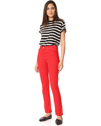 RE/DONE High Rise Red Jeans