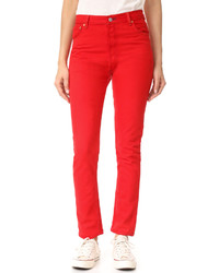 RE/DONE High Rise Red Jeans