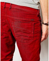 Diesel Jeans Iakop 830h Slim Tapered Red Overdye