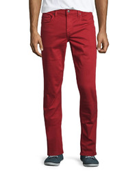 Joe's Jeans Neutral Slim Fit Twill Pants Red