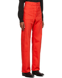 Lemaire Red Sailor Jeans