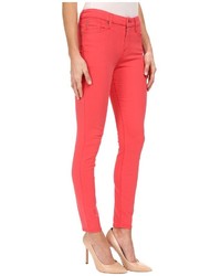 7 For All Mankind The Mid Rise Ankle Skinny In Cherry Red