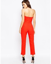 Asos Petite Bandeau Jumpsuit With Sweetheart Neck