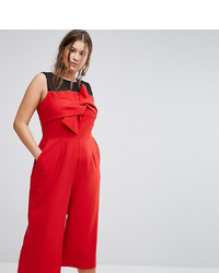 Simply Be Bow Front Culotte Jumpsuit