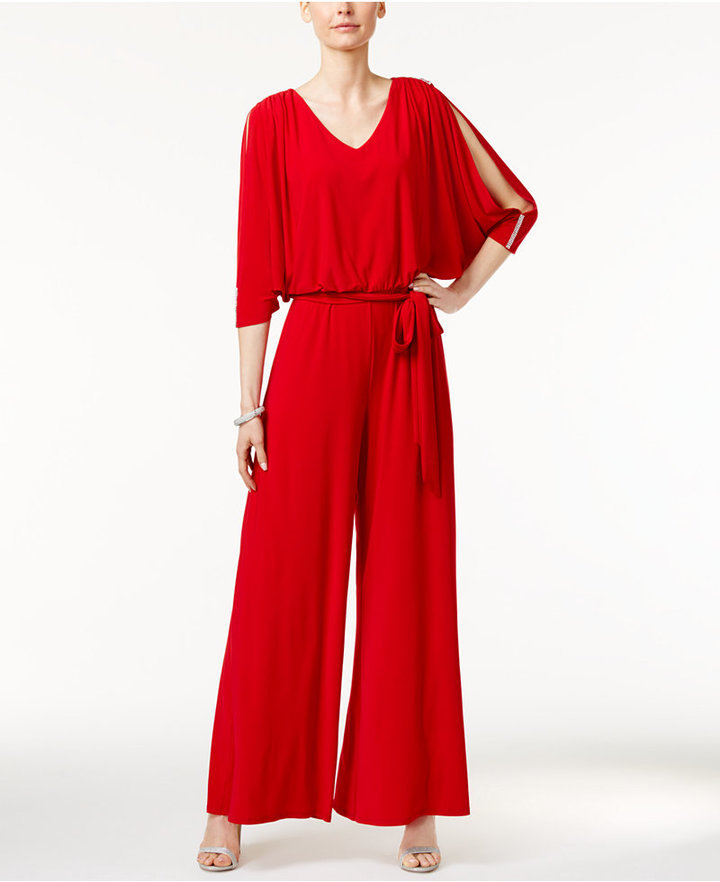 msk red jumpsuit