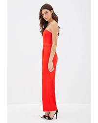 Collection Red Strapless Jumpsuit Pictures - Reikian