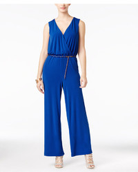 Thalia Sodi Surplice Belted Jumpsuit Only At Macys