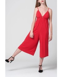 Sharon Guy Fashion Studio Hot Red Jumpsuit