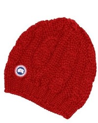 Canada Goose Cable Knit Merino Wool Beanie