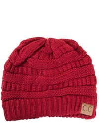 Cc Red Slouch Beanie