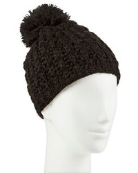 Chunky Knit Hat With Pom Moonshadow