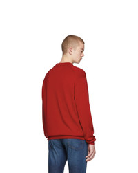 Second/Layer Red B Side Cardigan