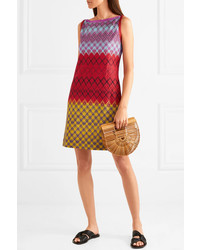 Missoni Metallic Crochet Knit Mini Dress