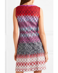 Missoni Metallic Crochet Knit Mini Dress
