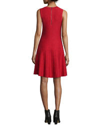 Nic+Zoe Twirl Sleeveless Knit Dress Red