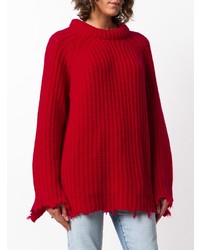 R13 Distressed Loose Sweater